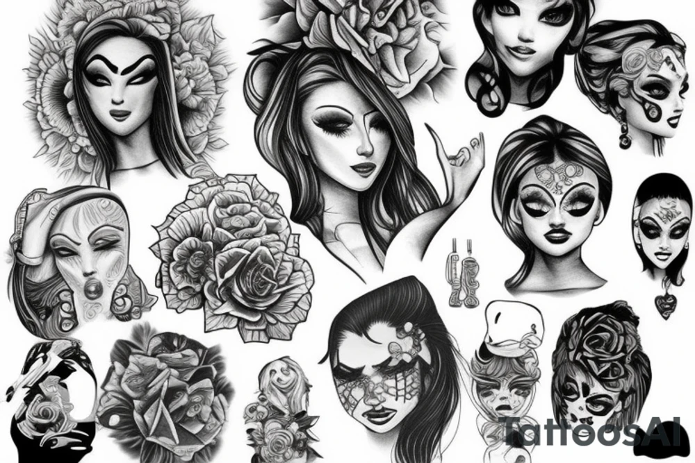gang girl tattoo idea