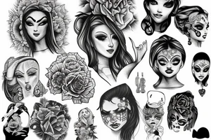 gang girl tattoo idea
