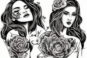 gang girl tattoo idea