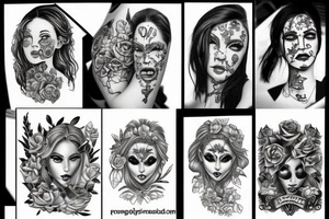 Gang girl tattoo idea