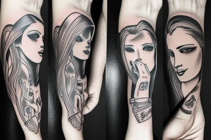 Gang girl tattoo idea