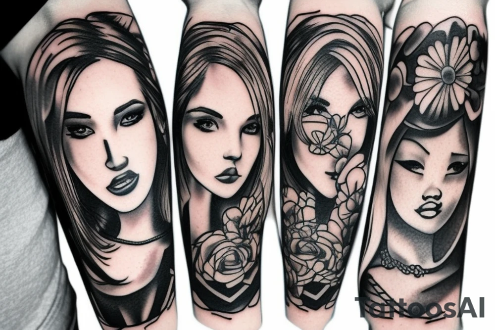 Gang girl tattoo idea