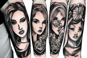 Gang girl tattoo idea