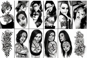 Gang girl tattoo idea