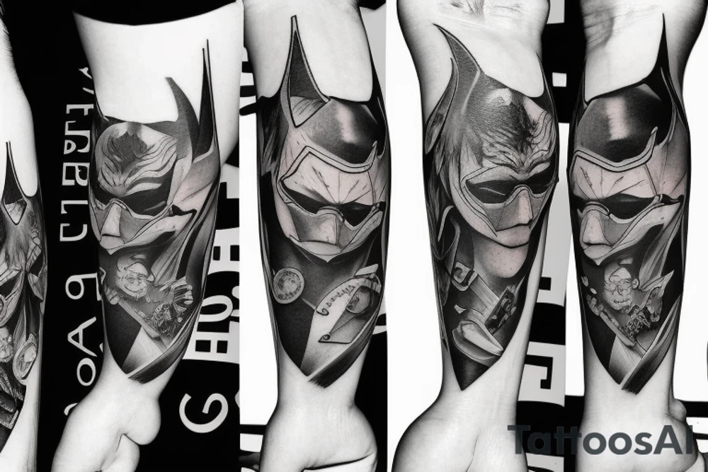 Bat man tattoo idea