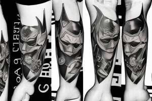Bat man tattoo idea