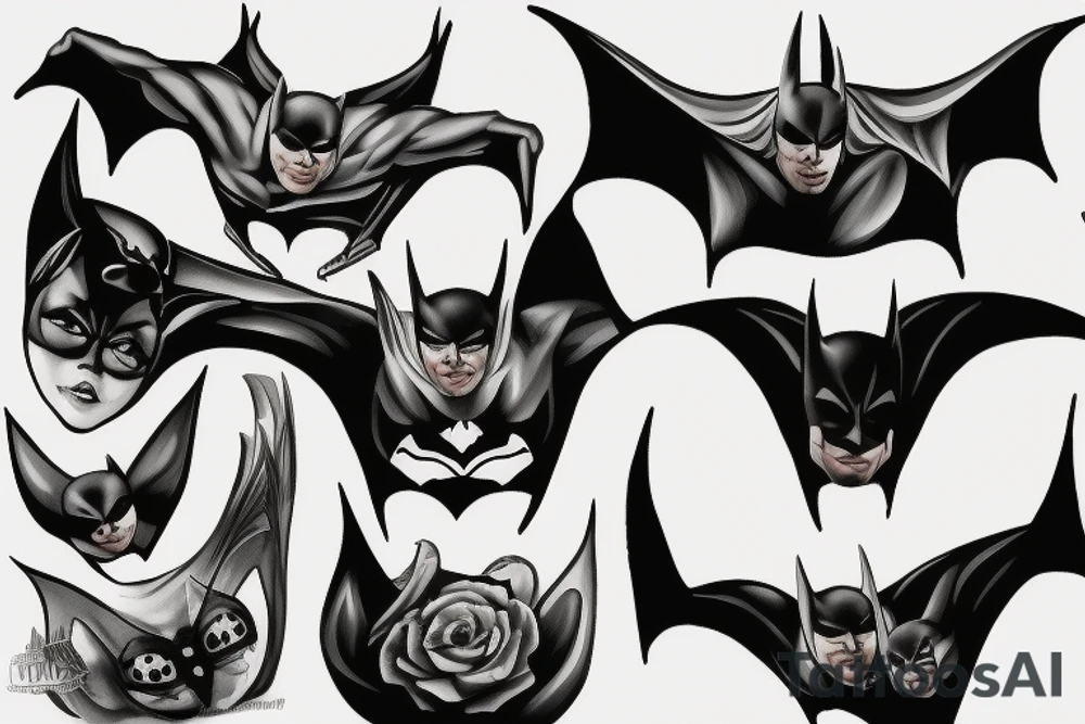 Bat man tattoo idea