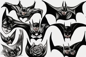 Bat man tattoo idea