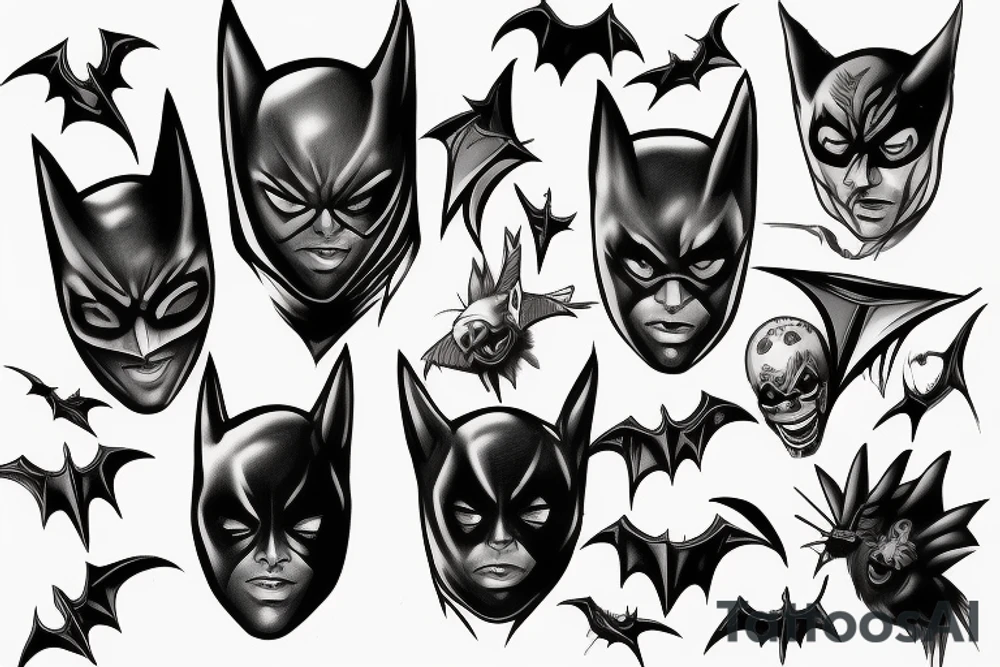 Bat man tattoo idea