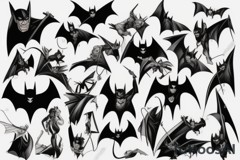 Bat man tattoo idea