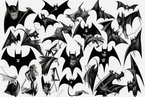 Bat man tattoo idea
