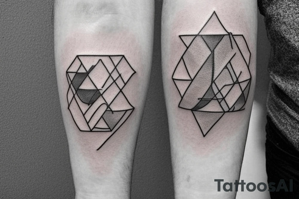 I want a rectangle shaped tattoo (ratio 2:1) on my forearm.
It should be a fine line tattoo. tattoo idea
