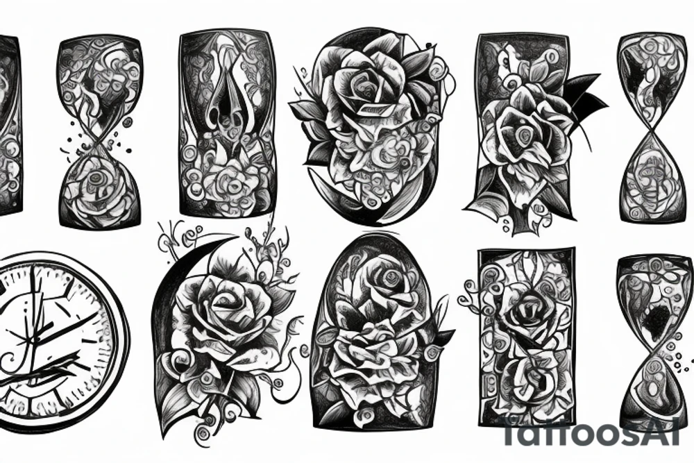 Hourglass tattoo idea