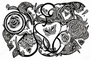 Hourglass tattoo idea