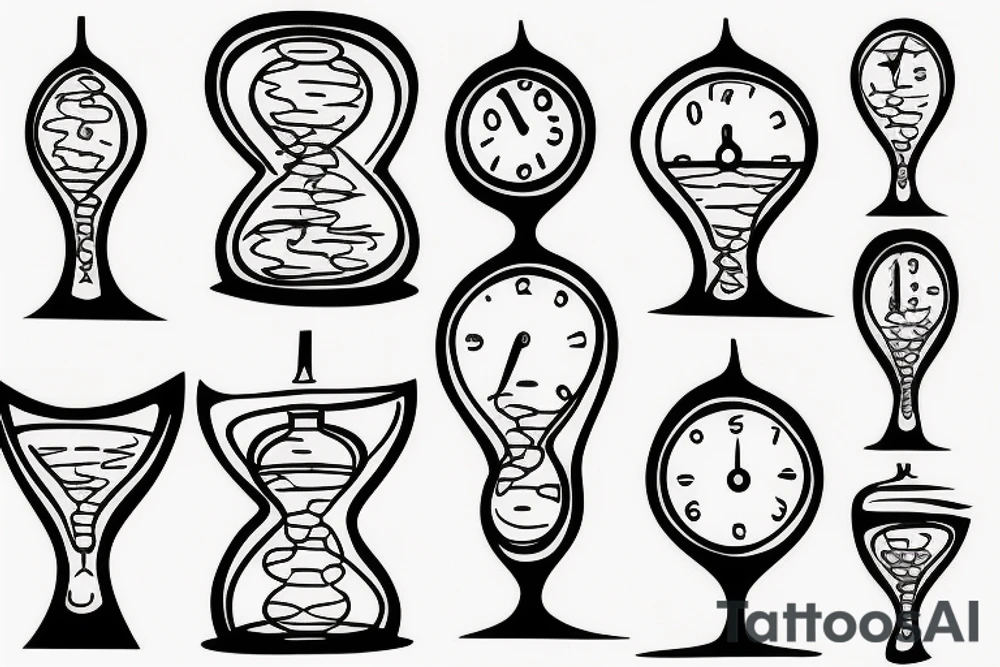 Hourglass tattoo idea