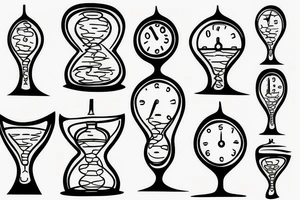 Hourglass tattoo idea