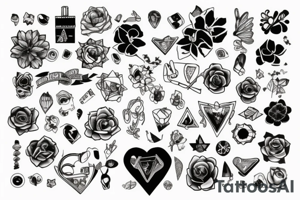 Patchwork tattoo tattoo idea