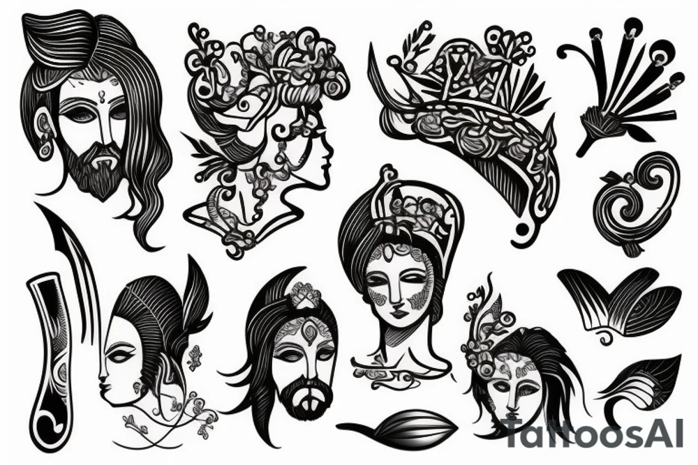 A greek god tattoo idea