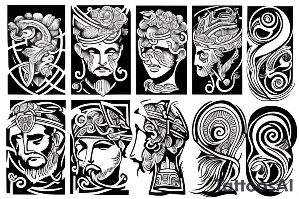A greek god tattoo idea