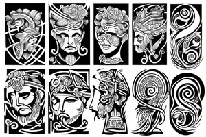 A greek god tattoo idea