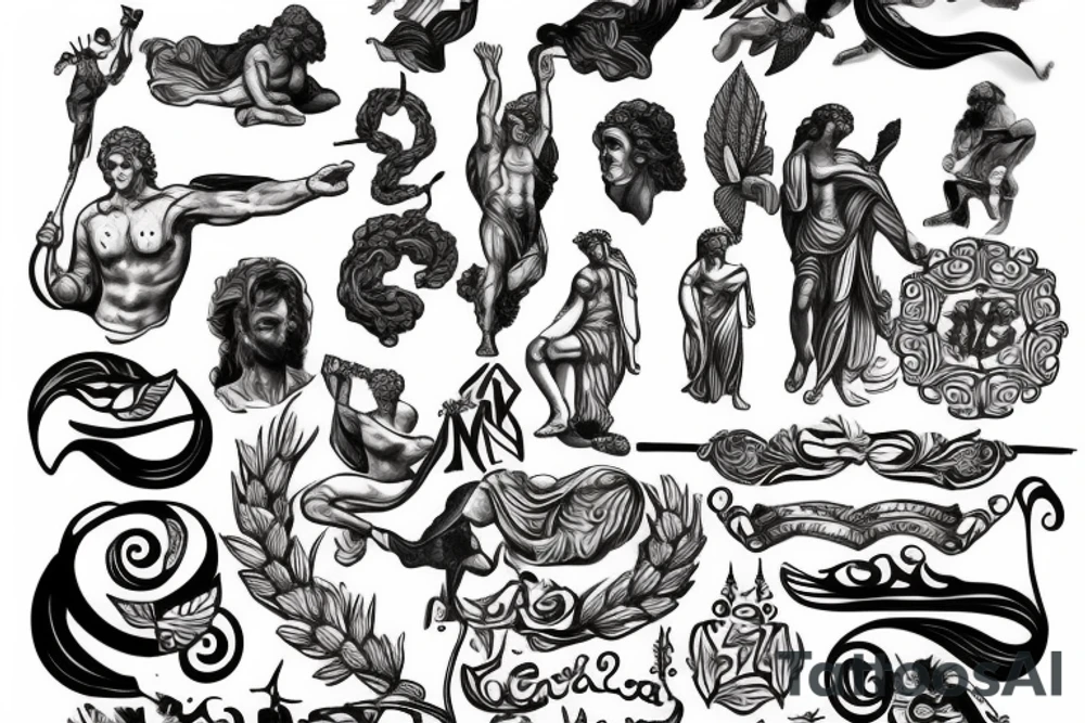 A greek god tattoo idea
