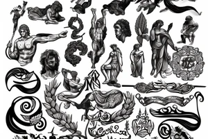 A greek god tattoo idea