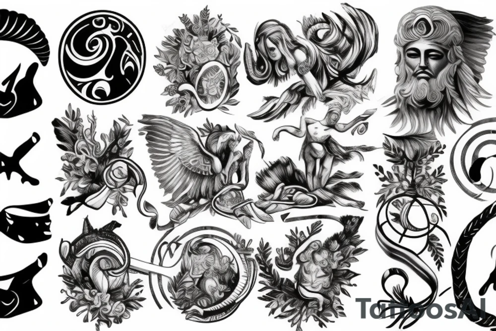 A greek god tattoo idea