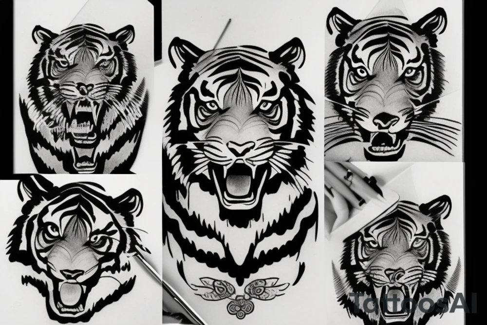 tiger tattoo idea