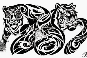 tiger tattoo idea