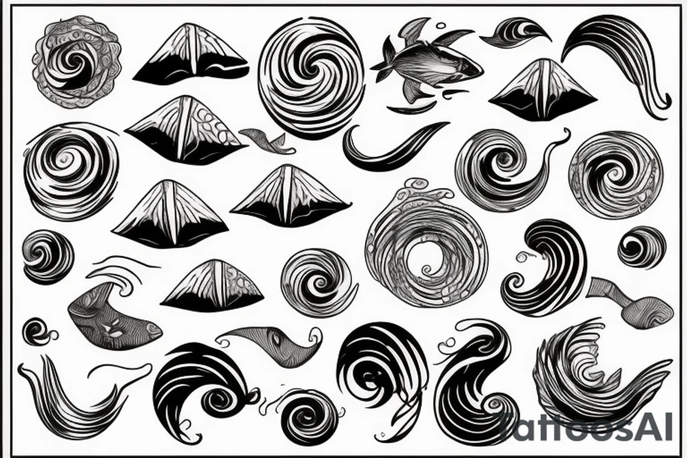 ocean waves tattoo idea