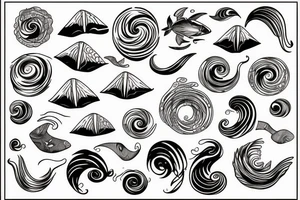 ocean waves tattoo idea