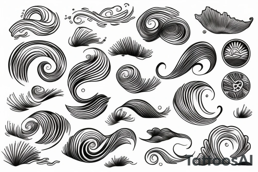 waves tattoo idea