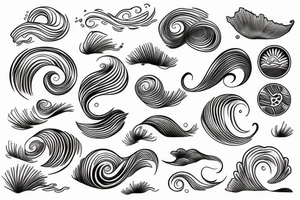 waves tattoo idea