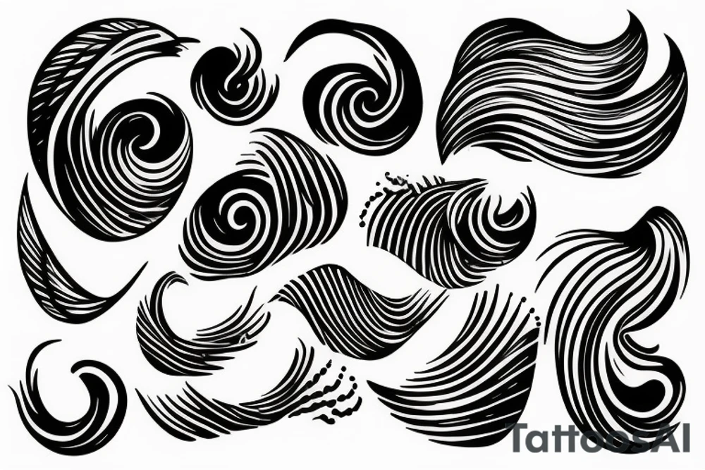 waves tattoo idea