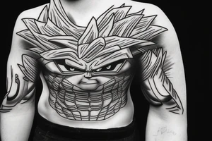 tatto goku 3d tattoo idea
