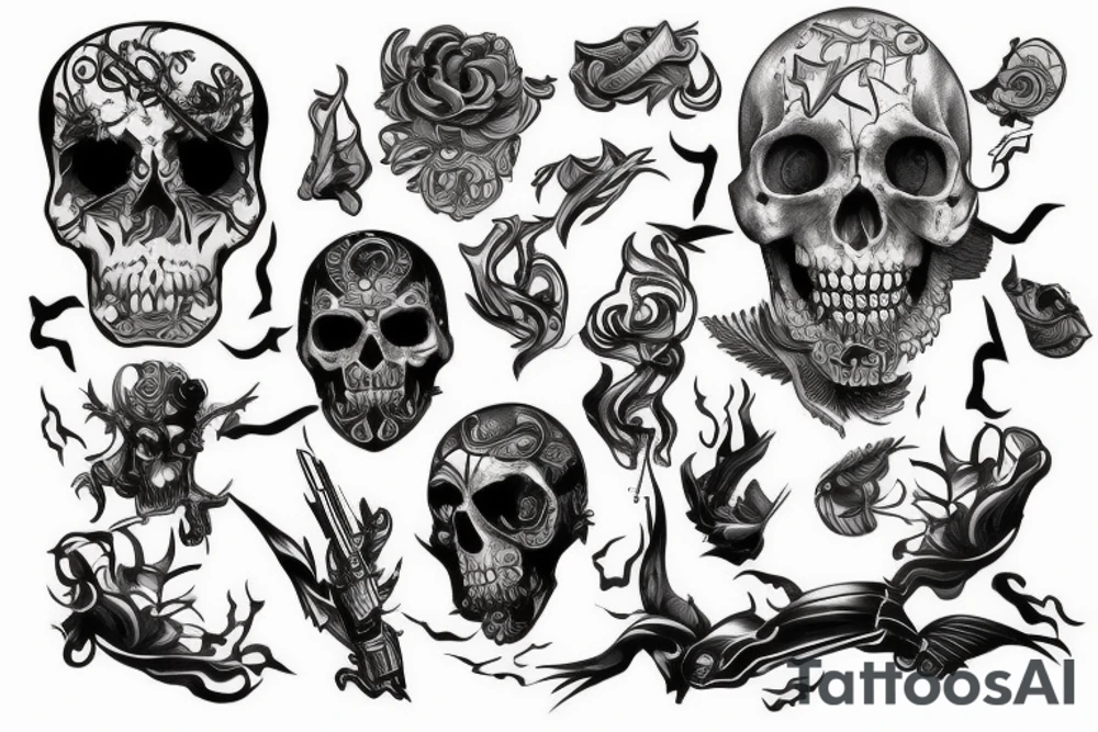 tatto freefire 3d tattoo idea