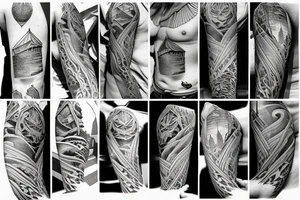 open book with mountains emerging tattoo idea