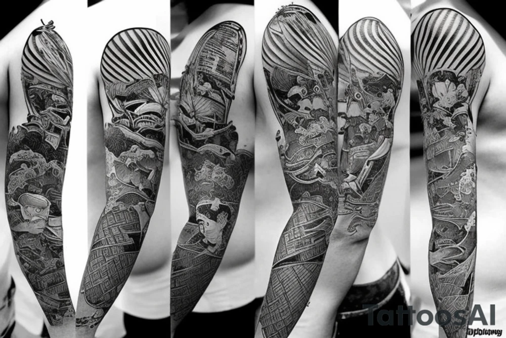 Look out of the airplane window tattoo idea