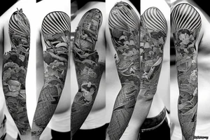 Look out of the airplane window tattoo idea