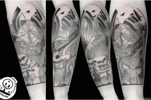 Look out of the airplane window tattoo idea