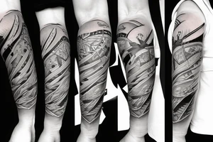Look out of the airplane window onto the airplane wing tattoo idea