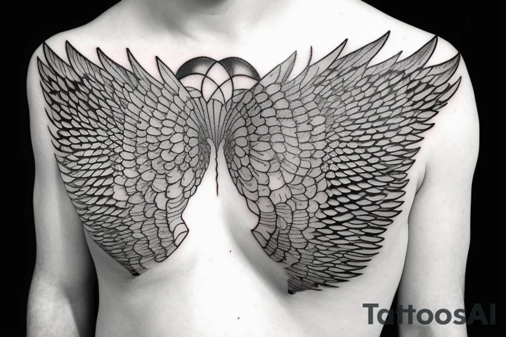 Look out of the airplane window onto the airplane wing tattoo idea