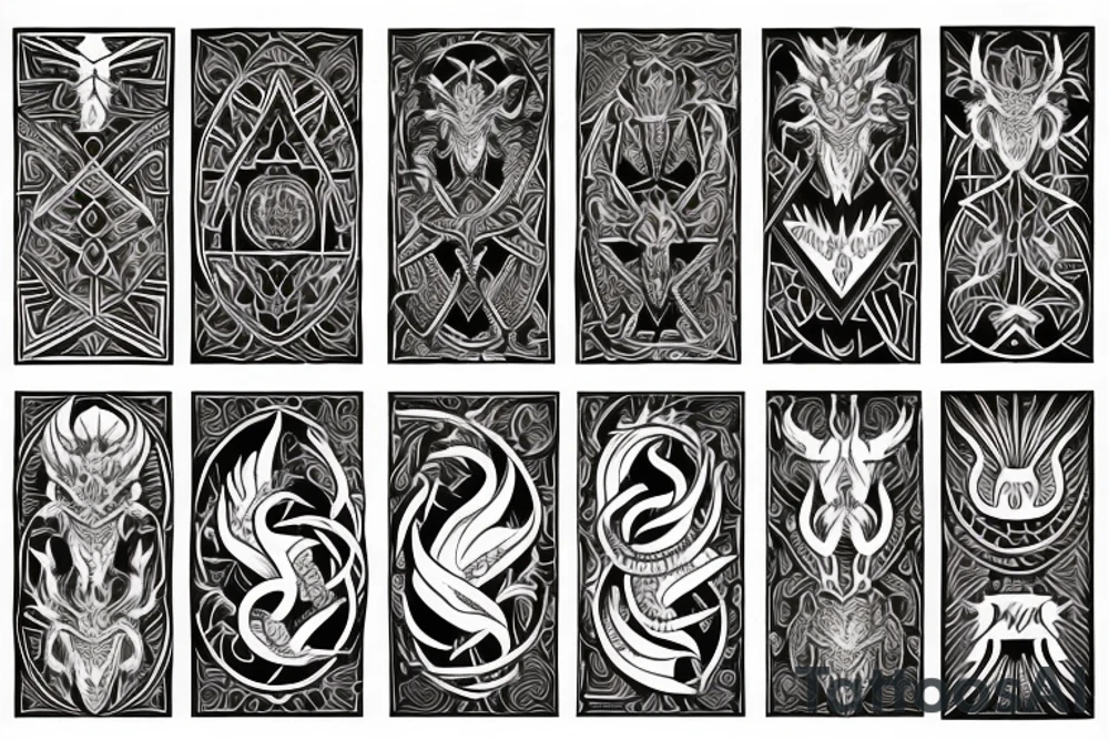 Dragon Tribal Intricate Regal Thorns Beautiful Vivid Rough Rustic Elaborate Stoic Badass tattoo idea