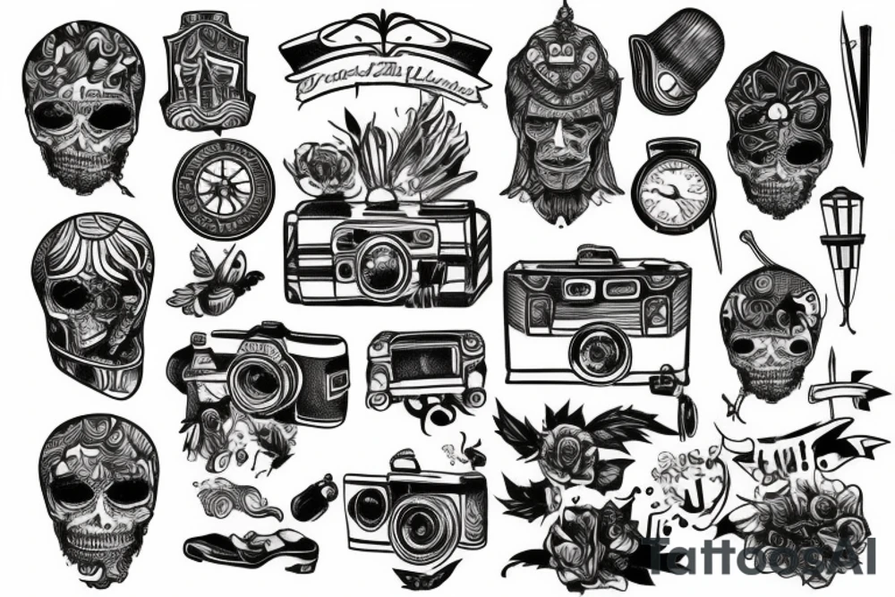 Travel Tattoo for men tattoo idea