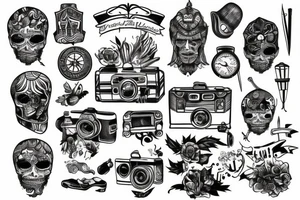 Travel Tattoo for men tattoo idea