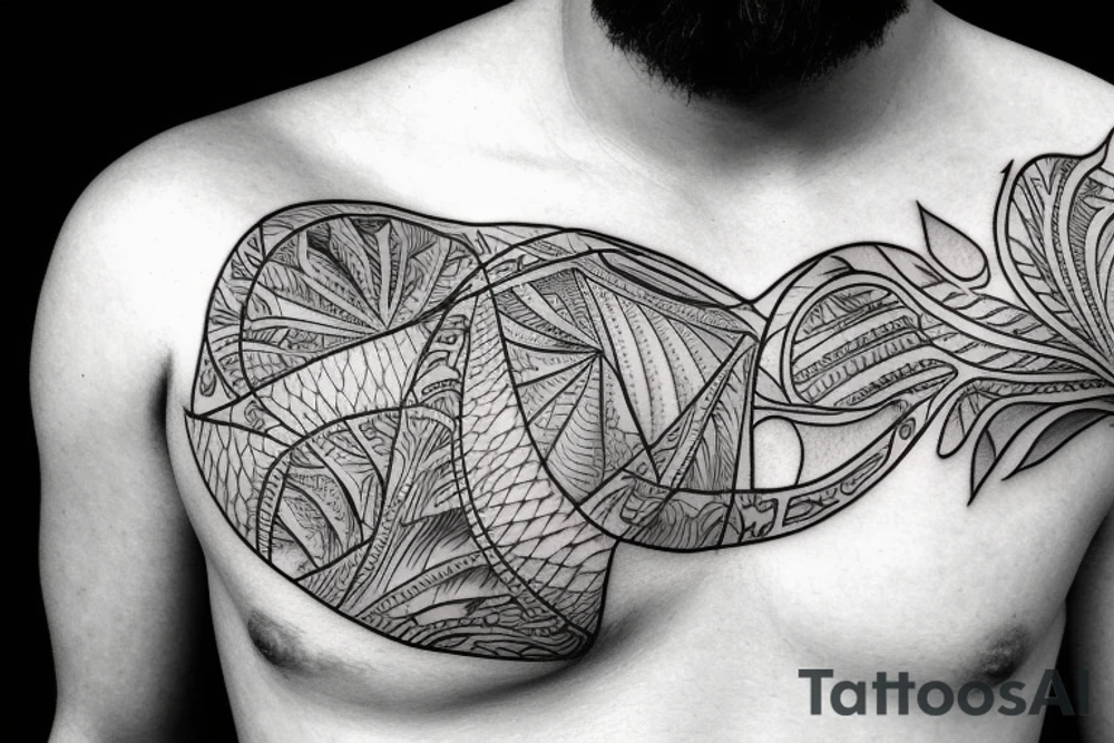 Travel Tattoo for men tattoo idea