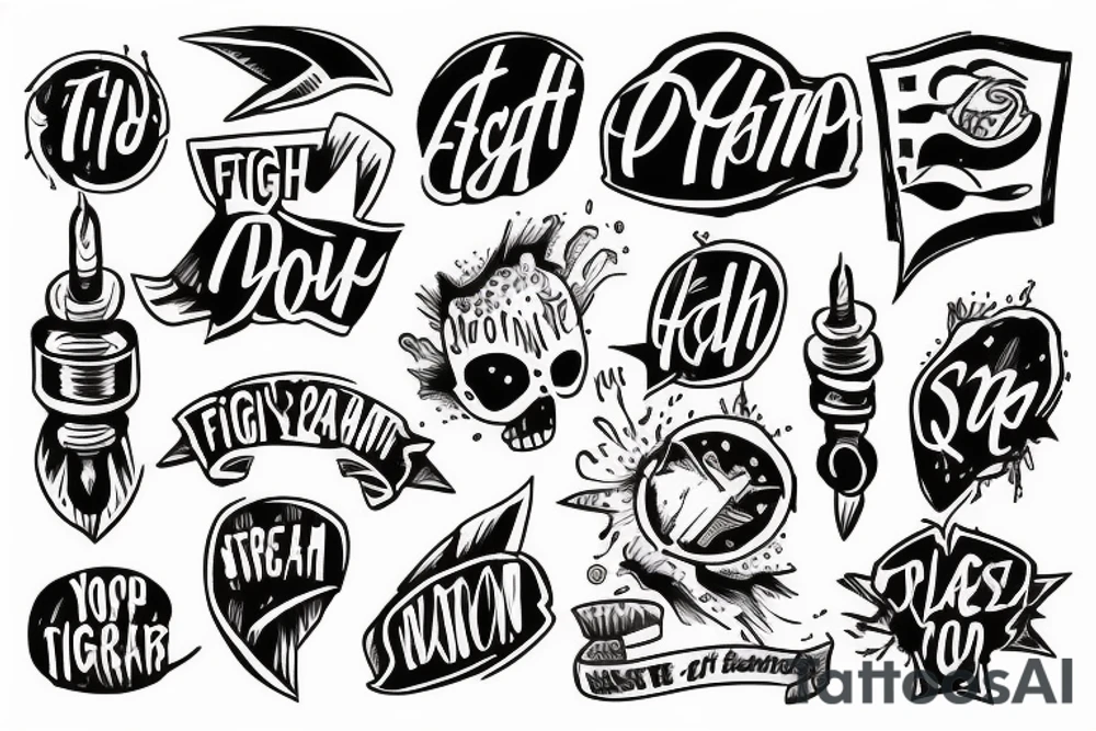 Fight on top of your dream tattoo idea