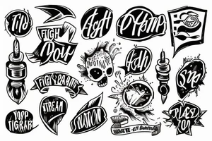 Fight on top of your dream tattoo idea