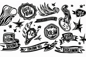 Fight on top of your dream tattoo idea