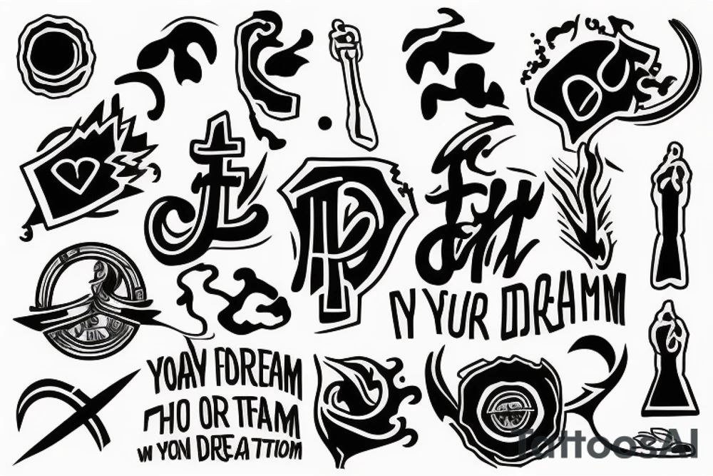 Fight on top of your dream tattoo idea